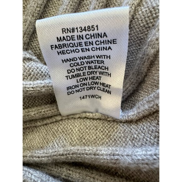 WAYF x BFF Hollie Long Sleeve Sweater Dress Gray | Size S - Picture 7 of 10